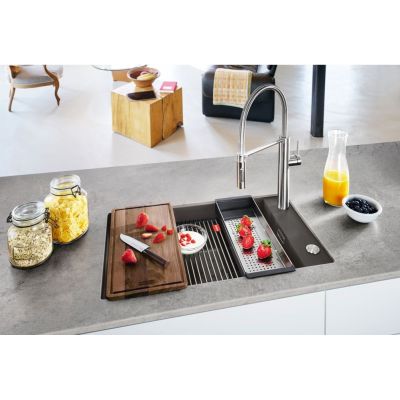 Zlewozmywak granitowy 76x46 cm szary/grafitowy/onyx 1250716372 Franke Kanon