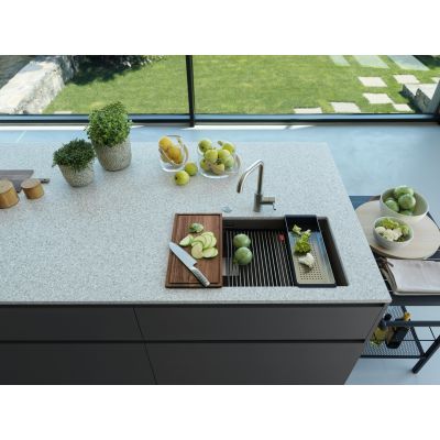 Zlewozmywak granitowy 76x46 cm szary/grafitowy/onyx 1250716373 Franke Kanon