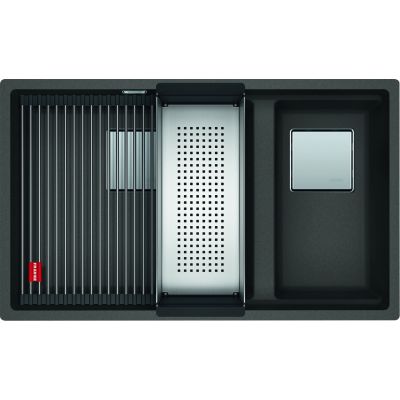 Zlewozmywak granitowy 76x46 cm szary/grafitowy/onyx 1250716373 Franke Kanon