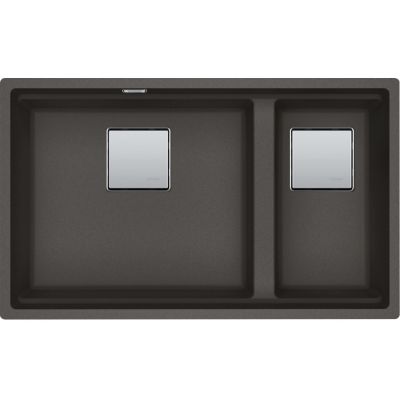 Zlewozmywak granitowy 76x46 cm szary/grafitowy/onyx 1250716373 Franke Kanon