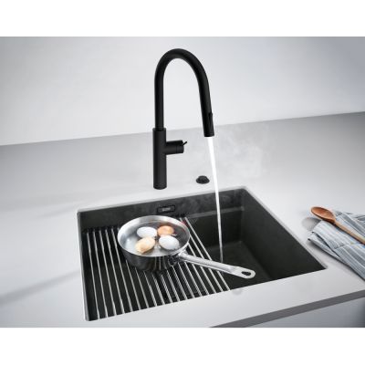 Zlewozmywak granitowy 56x46 cm szary/grafitowy/onyx 1250740835 Franke Kanon
