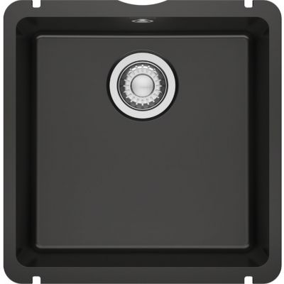 Zlewozmywak ceramiczny 40.5x40 cm czarny 1260738289 Franke KubusX