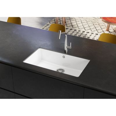 Zlewozmywak ceramiczny 70.5x40 cm biały 1260738294 Franke KubusX