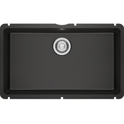 Zlewozmywak ceramiczny 70.5x40 cm czarny 1260738297 Franke KubusX