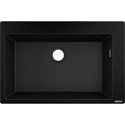 Zlewozmywak granitowy 77x51 cm czarny 43313170 Hansgrohe S 51
