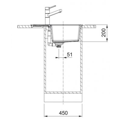 Zlewozmywak Tectonite 62x50 cm beżowy 1430671559 Franke Sirius 2.0