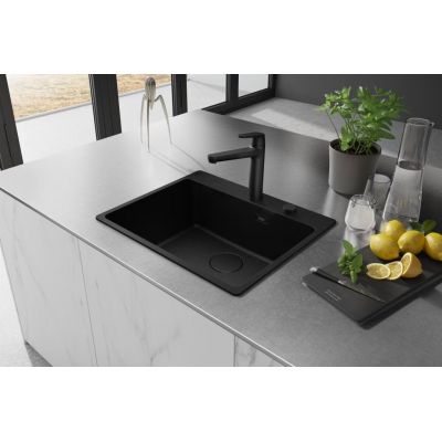 Zlewozmywak granitowy 59x50 cm czarny 1140693579 Franke Maris