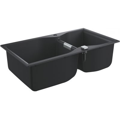Zlewozmywak granitowy 90x50 cm czarny 31658AP0 Grohe K700