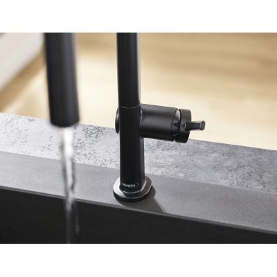 Zlewozmywak granitowy 77x51 cm czarny 43313170 Hansgrohe S 51