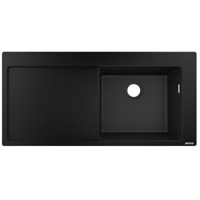 Zlewozmywak granitowy 105x51 cm czarny 43314170 Hansgrohe S 51