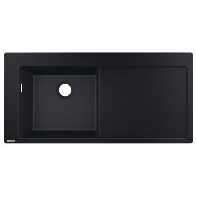 Zlewozmywak granitowy 105x51 cm czarny 43330170 Hansgrohe S 51