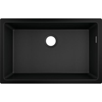 Zlewozmywak granitowy 66x40 cm czarny 43432170 Hansgrohe S 51