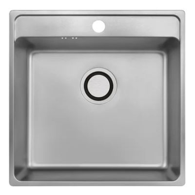 Zlewozmywak stalowy 49x48 cm stal SLB210T Laveo Besos