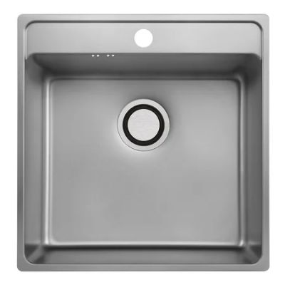 Zlewozmywak stalowy 49x48 cm stal SLB310T Laveo Besos