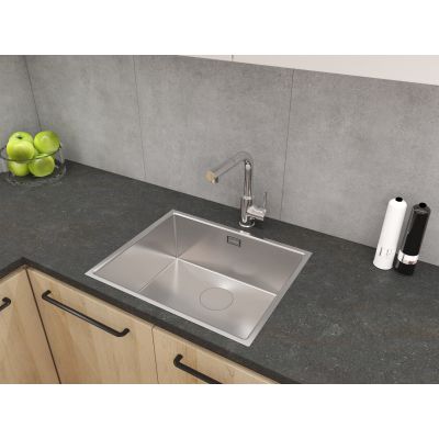 Zlewozmywak stalowy 54x44 cm stal 71104100 Oltens Hydda