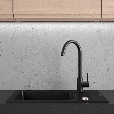 Zlewozmywak granitowy 62x50 cm czarny 72102300 Oltens Gravan