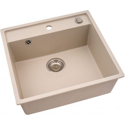 Zlewozmywak granitowy 53x50 cm beżowy 070007801 Pyramis Camea