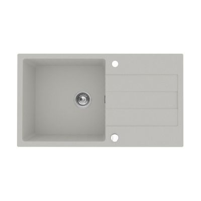 Zlewozmywak granitowy 78x48 cm szary/grafitowy/onyx 070052801 Pyramis Sparta Plus