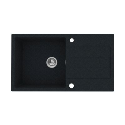 Zlewozmywak granitowy 78x48 cm czarny 070053001 Pyramis Sparta Plus