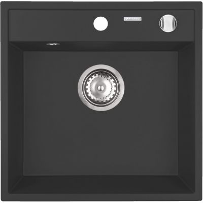 Zlewozmywak granitowy 40x40 cm czarny 070057901 Pyramis Camea