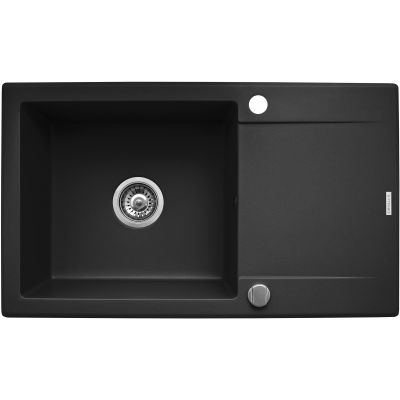 Zlewozmywak granitowy 78x46 cm szary/grafitowy/onyx 070061101 Pyramis Korfu