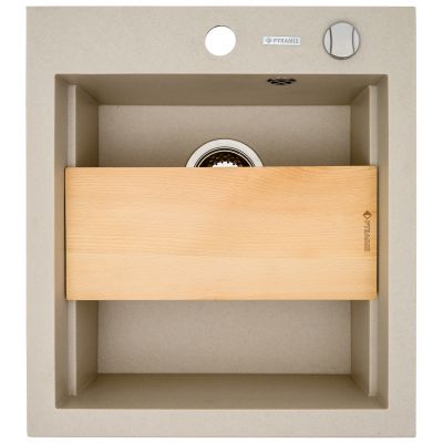 Zlewozmywak granitowy 47x51.5 cm beżowy 070084201 Pyramis Siros