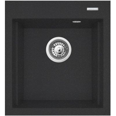 Zlewozmywak granitowy 47x51.5 cm czarny 070084301 Pyramis Siros