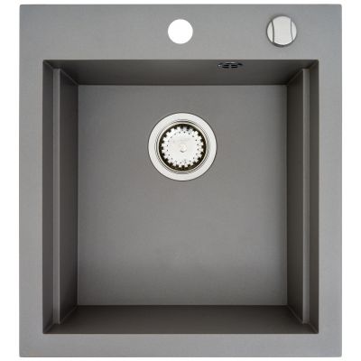 Zlewozmywak granitowy 47x51.5 cm szary/grafitowy/onyx 070084401 Pyramis Siros