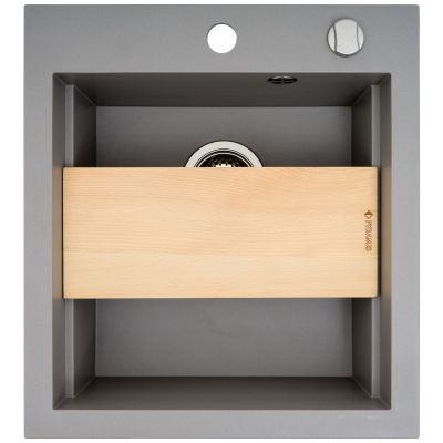 Zlewozmywak granitowy 47x51.5 cm szary/grafitowy/onyx 070084401 Pyramis Siros