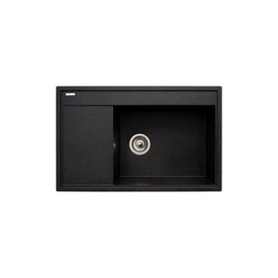 Zlewozmywak granitowy 79x50 cm czarny 070091201 Pyramis Camea