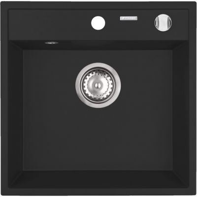 Zlewozmywak granitowy 40x40 cm czarny 070168201 Pyramis Camea