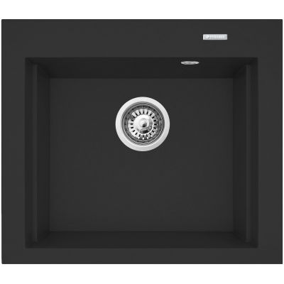 Zlewozmywak granitowy 57x51.5 cm czarny 070169001 Pyramis Siros