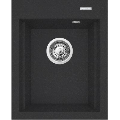 Zlewozmywak granitowy 48x39 cm czarny 070180312 Pyramis Siros