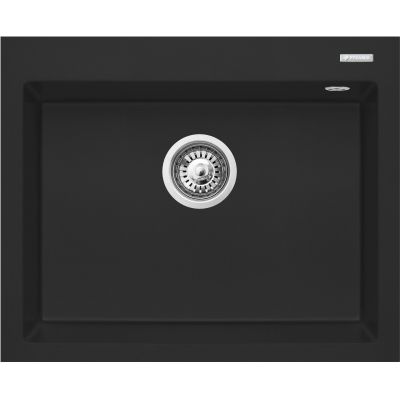 Zlewozmywak granitowy 61x50 cm czarny 070181112 Pyramis Istros