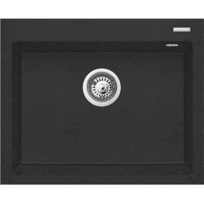 Zlewozmywak granitowy 61x50 cm czarny 070186812 Pyramis Istros