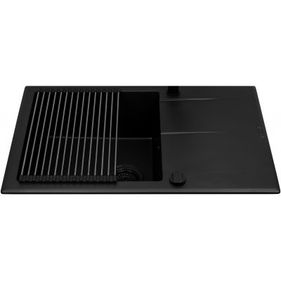 Zlewozmywak granitowy 76x48 cm czarny 070247001 Pyramis Keros