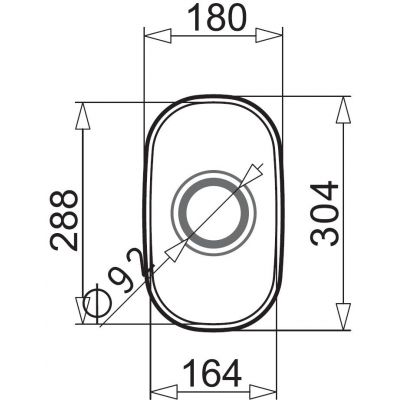 Zlewozmywak stalowy 30.4x18 cm stal 100001001 Pyramis Iris