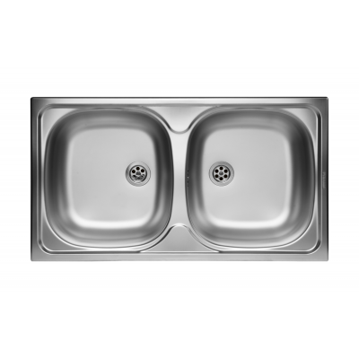 Zlewozmywak stalowy 78x43.5 cm 100125101 Pyramis Basic