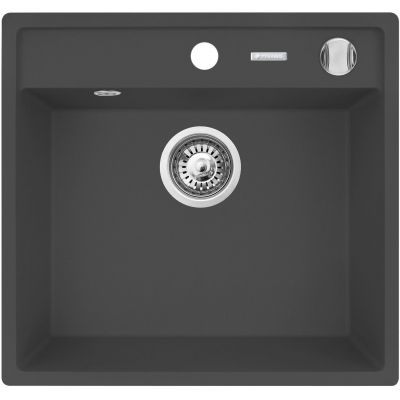 Zlewozmywak granitowy 53x50 cm czarny 070058201 Pyramis Camea