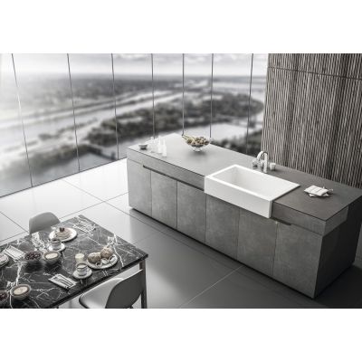 Zlewozmywak ceramiczny 86x55.5 cm biały 50185 Sapho Arya