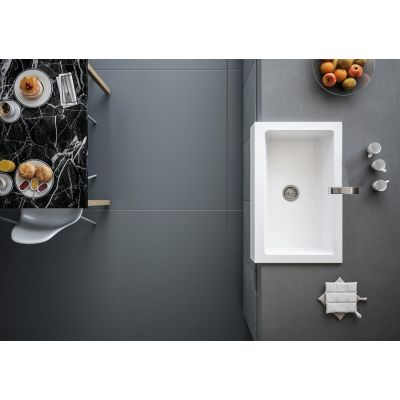 Zlewozmywak ceramiczny 86x55.5 cm biały 50185 Sapho Arya