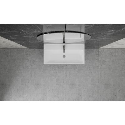 Umywalka 60x40 cm prostokątna wpuszczana biała 0600400103101XX Vayer Cygnus