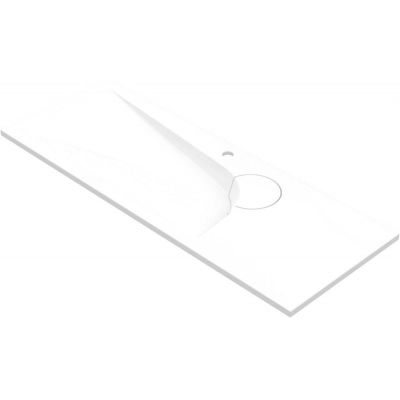 Umywalka 90x45 cm prostokątna wpuszczana biała 0900450053101X0 Vayer Boomerang