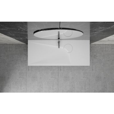 Umywalka 90x45 cm prostokątna wpuszczana biała 0900450053101X0 Vayer Boomerang