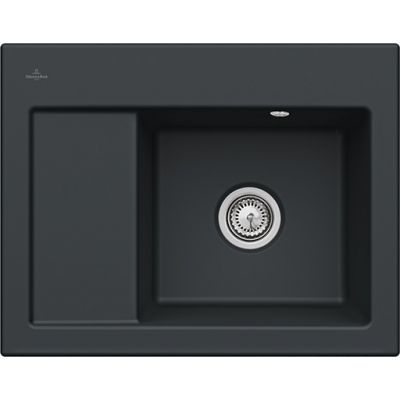 Zlewozmywak ceramiczny 65x51 cm czarny 331301R7 Villeroy & Boch Subway