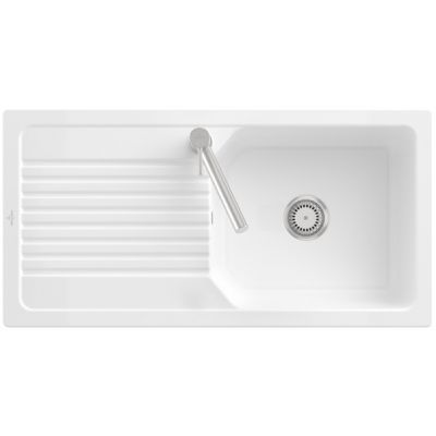 Zlewozmywak ceramiczny 100x51 cm biały 338601R1 Villeroy & Boch Linara