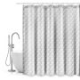 Zasłona prysznicowa 200x180 cm biała-srebrna AWD02102092 AWD Interior zdj.1