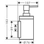 Axor Universal Circular 42810000 dozownik do mydła zdj.2