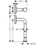 Uchwyt na papier toaletowy stal 42856800 Axor Universal Circular zdj.2