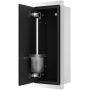 Schowek na szczotkętoaletową czarna B040102050401 Balneo Wall Box Brush S zdj.3